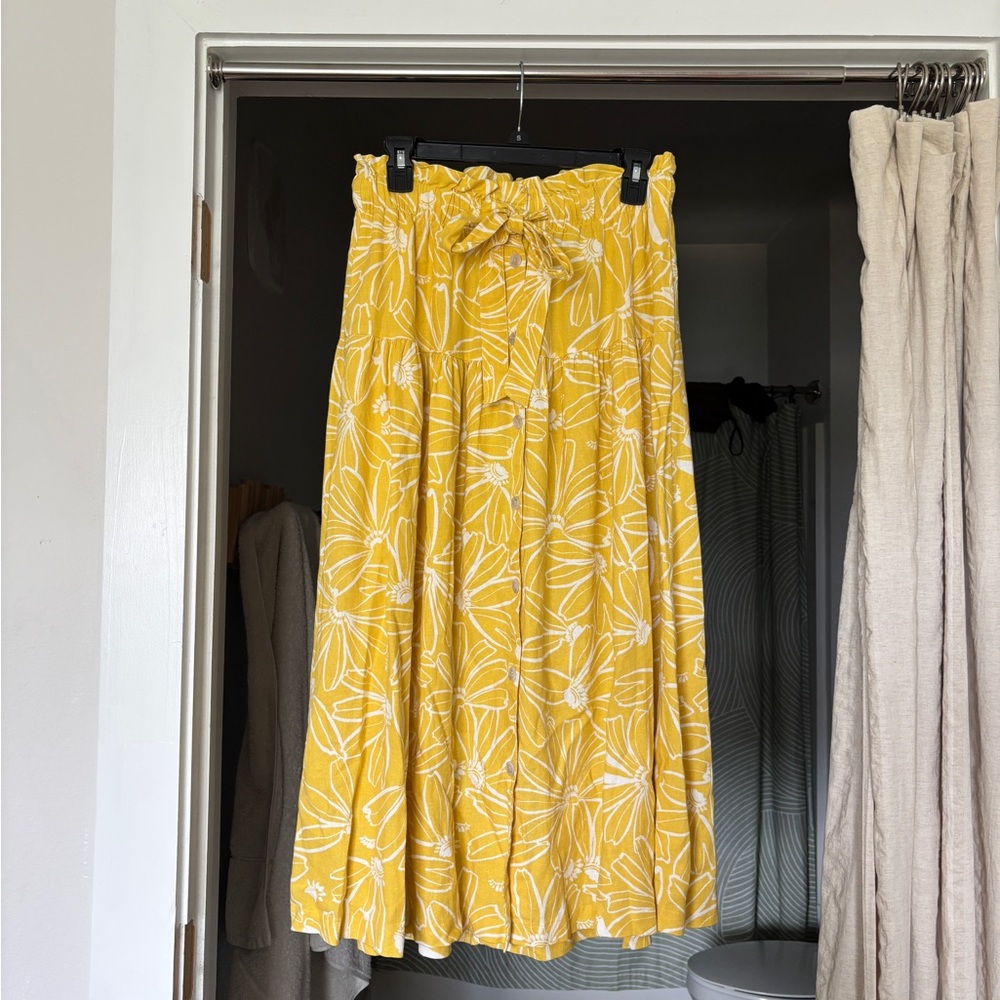 Yellow Boho Skirt